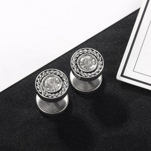 Men’s Classic Rope Edge CZ Studs