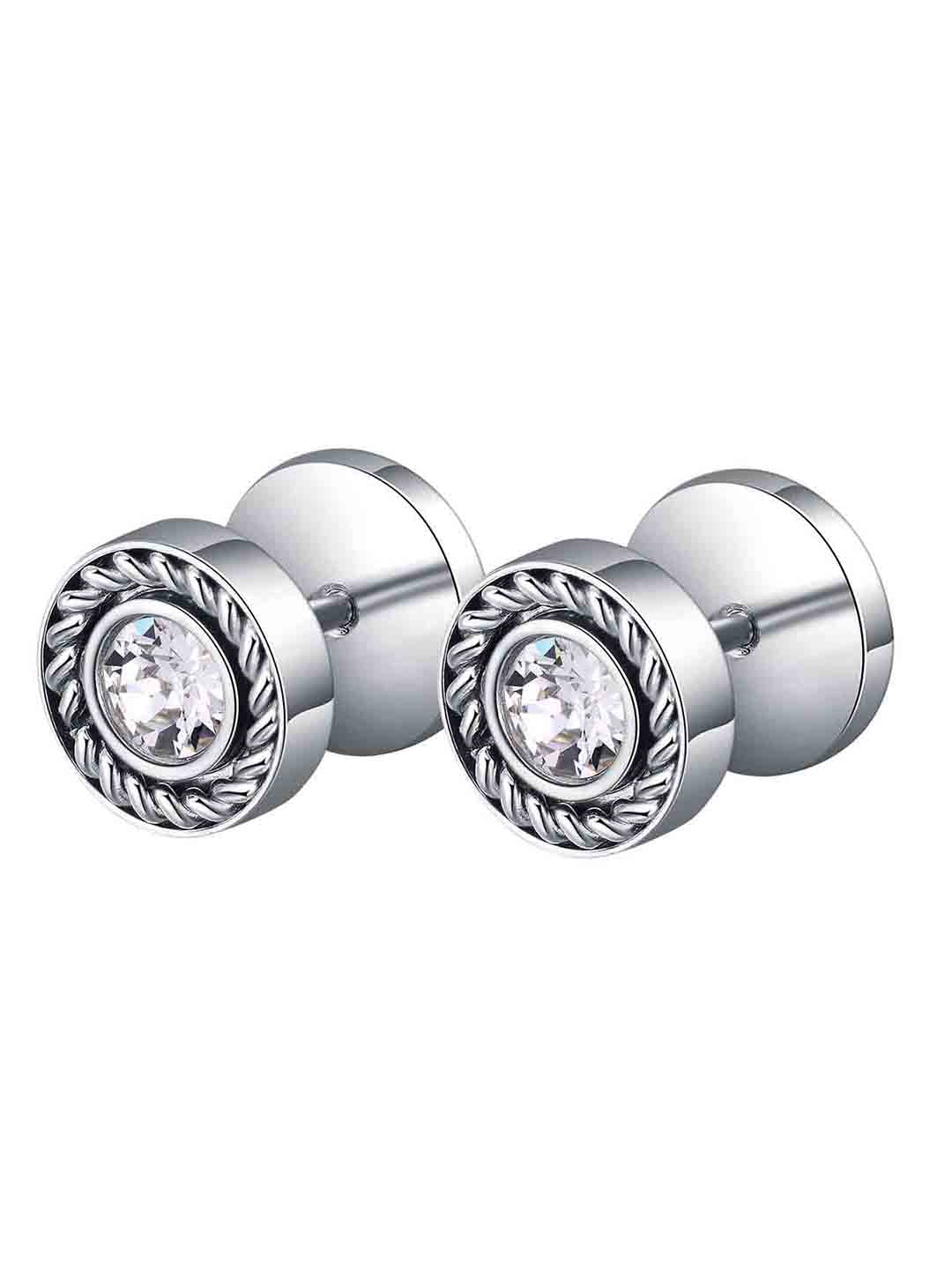 Men’s Classic Rope Edge CZ Studs