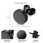 Round Stud Earrings for Men | Sleek & Bold Style – Peora