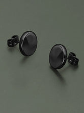 Contemporary Round Stud Earrings for Men