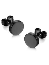 Contemporary Round Stud Earrings for Men