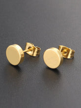 Contemporary Round Stud Earrings for Men