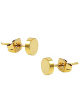 Contemporary Round Stud Earrings for Men