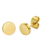 Contemporary Round Stud Earrings for Men