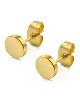 Contemporary Round Stud Earrings for Men