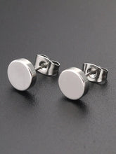 Contemporary Round Stud Earrings for Men
