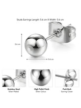 Minimalist Ball Shape Stud Earrings