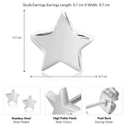 Star Stud Earrings for Men – Bold Celestial Style | Peora