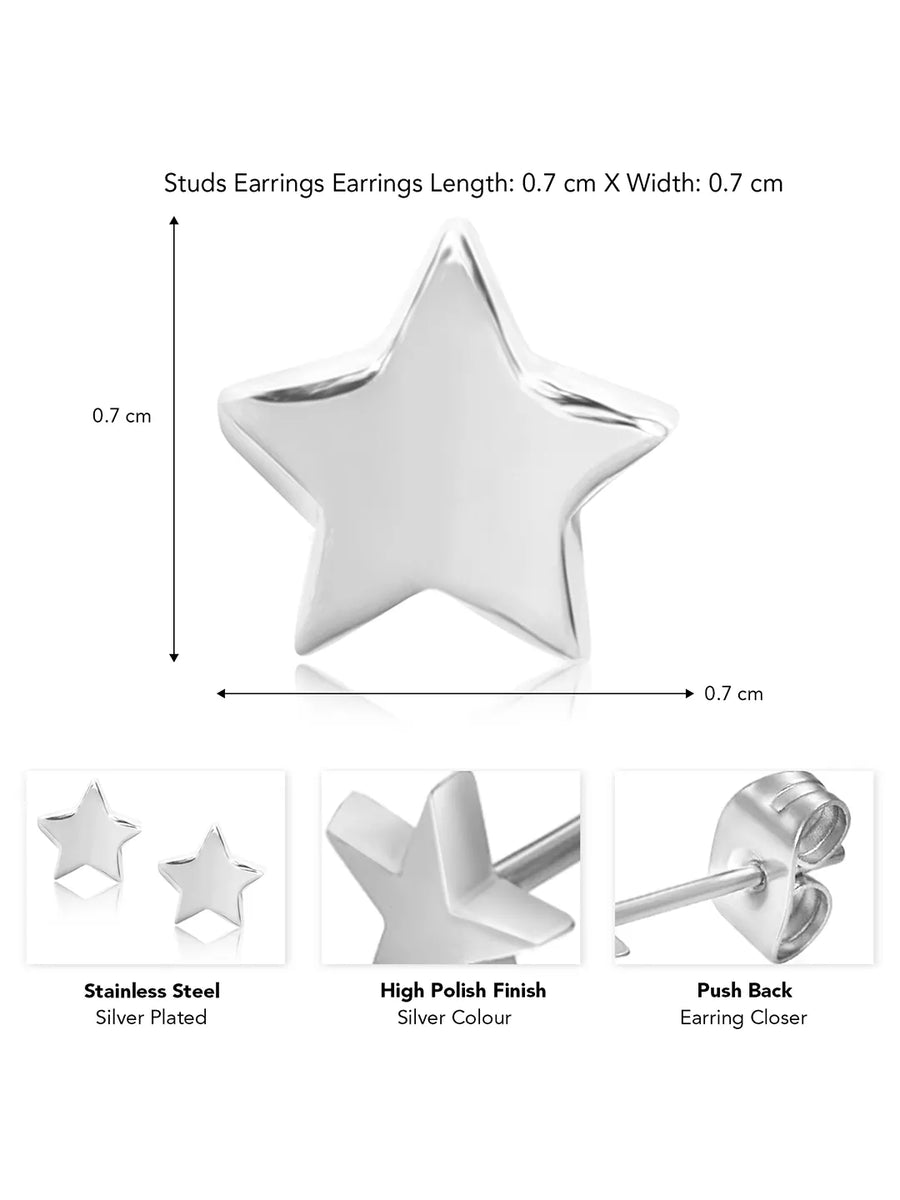 Star Stud Earrings for Men – Bold Celestial Style | Peora