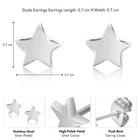 Star Stud Earrings for Men – Edgy Celestial Style | Peora