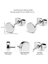 Steel Round Earrings – Sleek & Durable Styles | Peora