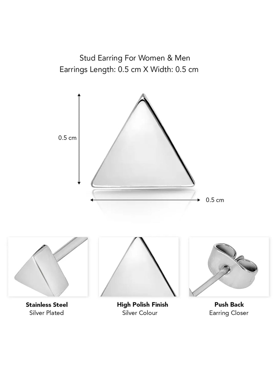 Triangle Shape Stud Earrings – Bold & Geometric Designs | Peora