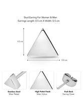 Triangle Shape Stud Earrings – Bold & Geometric Designs | Peora