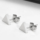 Triangle Shape Stud Earrings – Modern Geometric Style | Peora