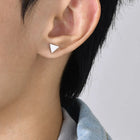 Triangle Shape Stud Earrings – Modern Geometric Style | Peora