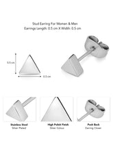 Triangle Shape Stud Earrings – Modern Geometric Style | Peora