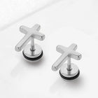 Christian Cross Stud Earrings – Elegant Faith-Inspired Designs | Peora