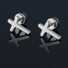 Christian Cross Stud Earrings – Elegant Faith-Inspired Designs | Peora