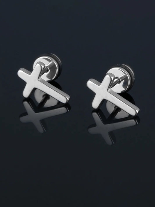 Christian Cross Stud Earrings – Elegant Faith-Inspired Designs | Peora