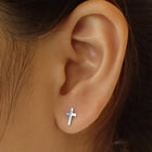 Christian Cross Stud Earrings – Elegant Faith-Inspired Designs | Peora