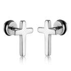 Christian Cross Stud Earrings – Elegant Faith-Inspired Designs | Peora