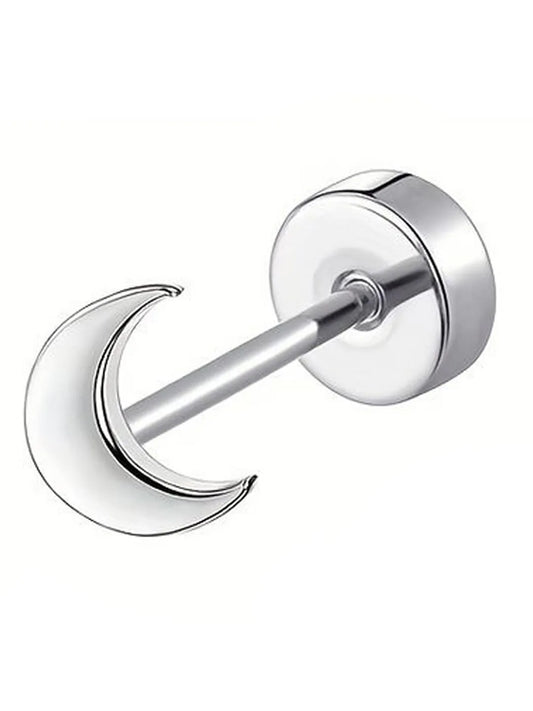 Cosmic Moon Shaped Stud Earrings – Celestial-Inspired Elegance | Peora