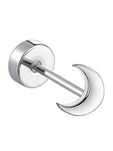 Cosmic Moon Shaped Stud Earrings – Celestial-Inspired Elegance | Peora