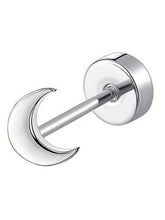 Cosmic Moon Shaped Stud Earrings – Celestial-Inspired Elegance | Peora