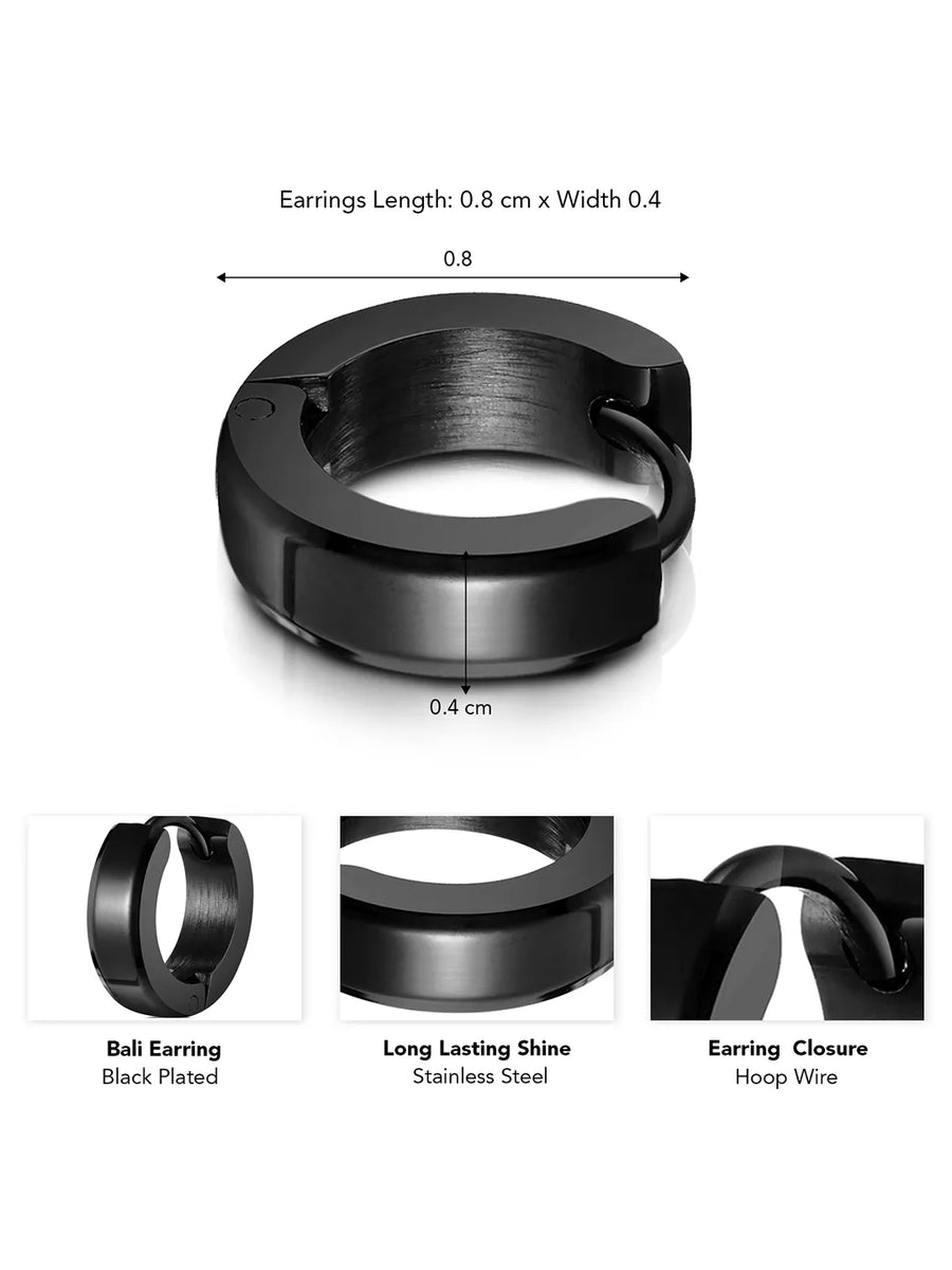 Stainless Steel Earrings for Men – Durable & Stylish | Peora