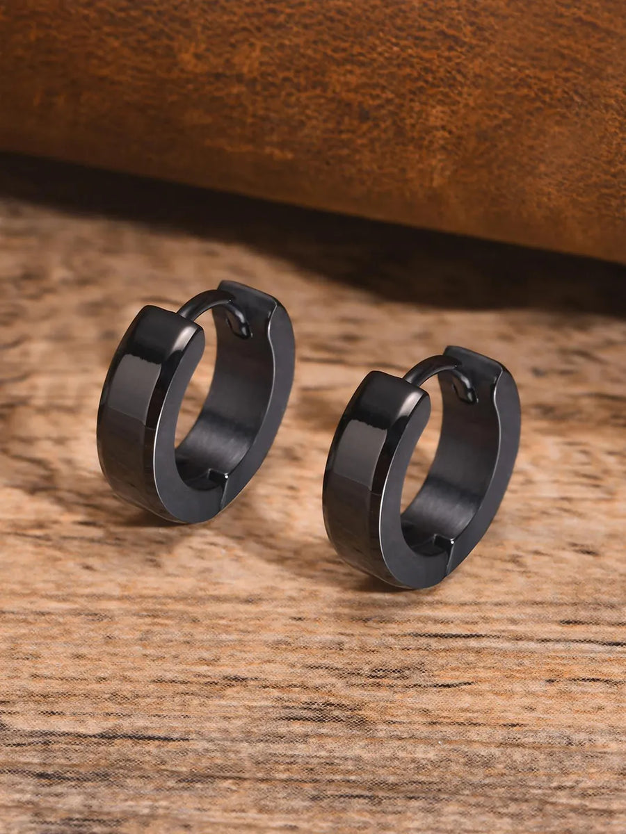 Stainless Steel Earrings for Men – Bold & Long-Lasting Style | Peora