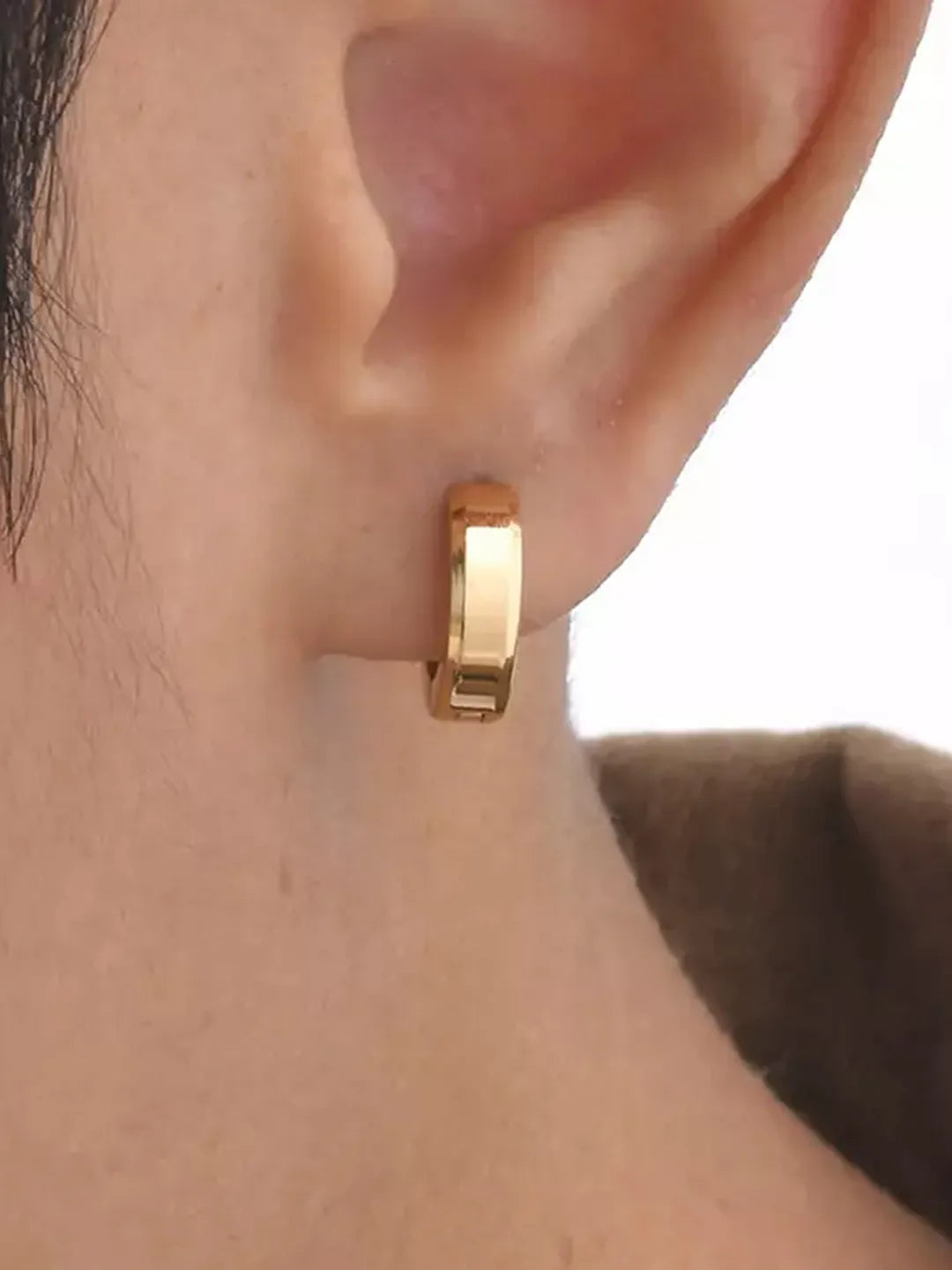 Rugged Stainless Steel Earrings for Men