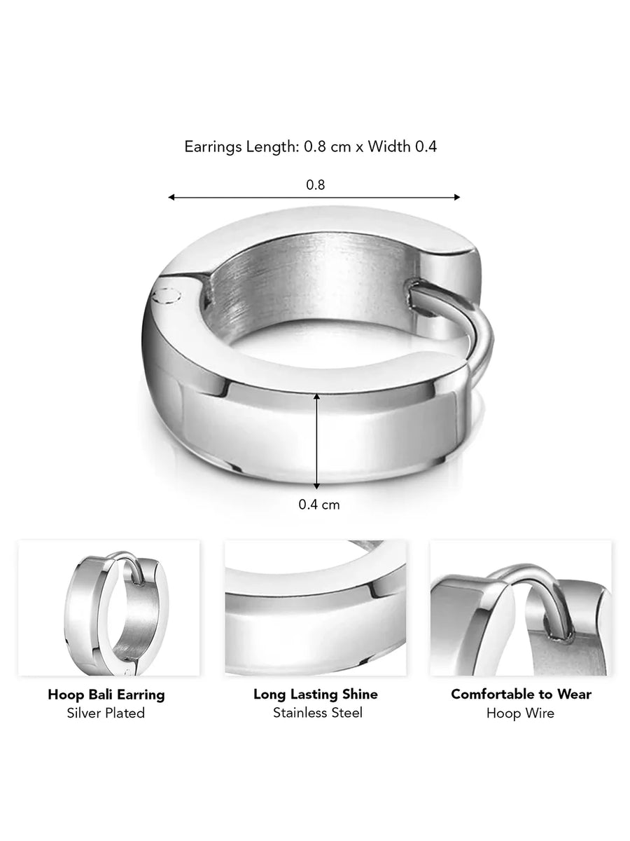 Stainless Steel Earrings for Men – Durable & Stylish | Peora