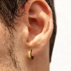 Vintage Filigree Huggie Earrings - Gold