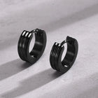 Iconic Earrings for the Modern Gentleman - Black