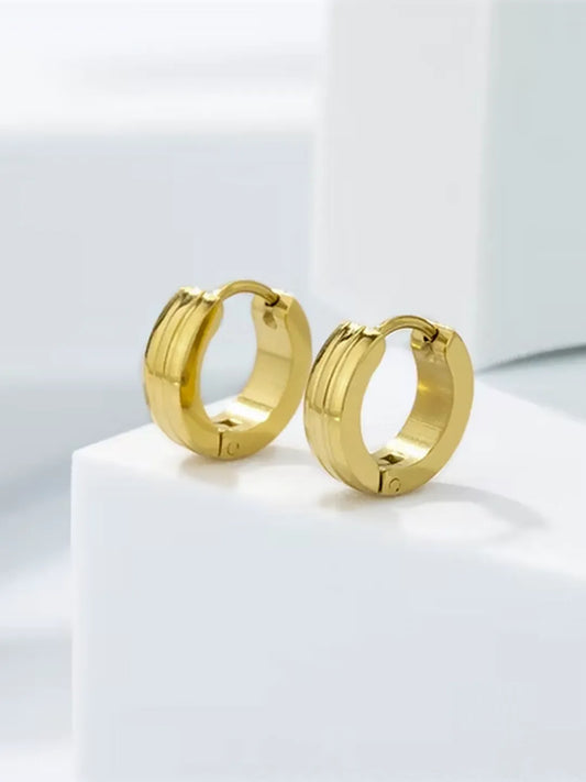 Modern Textured Hoop Earrings for Women