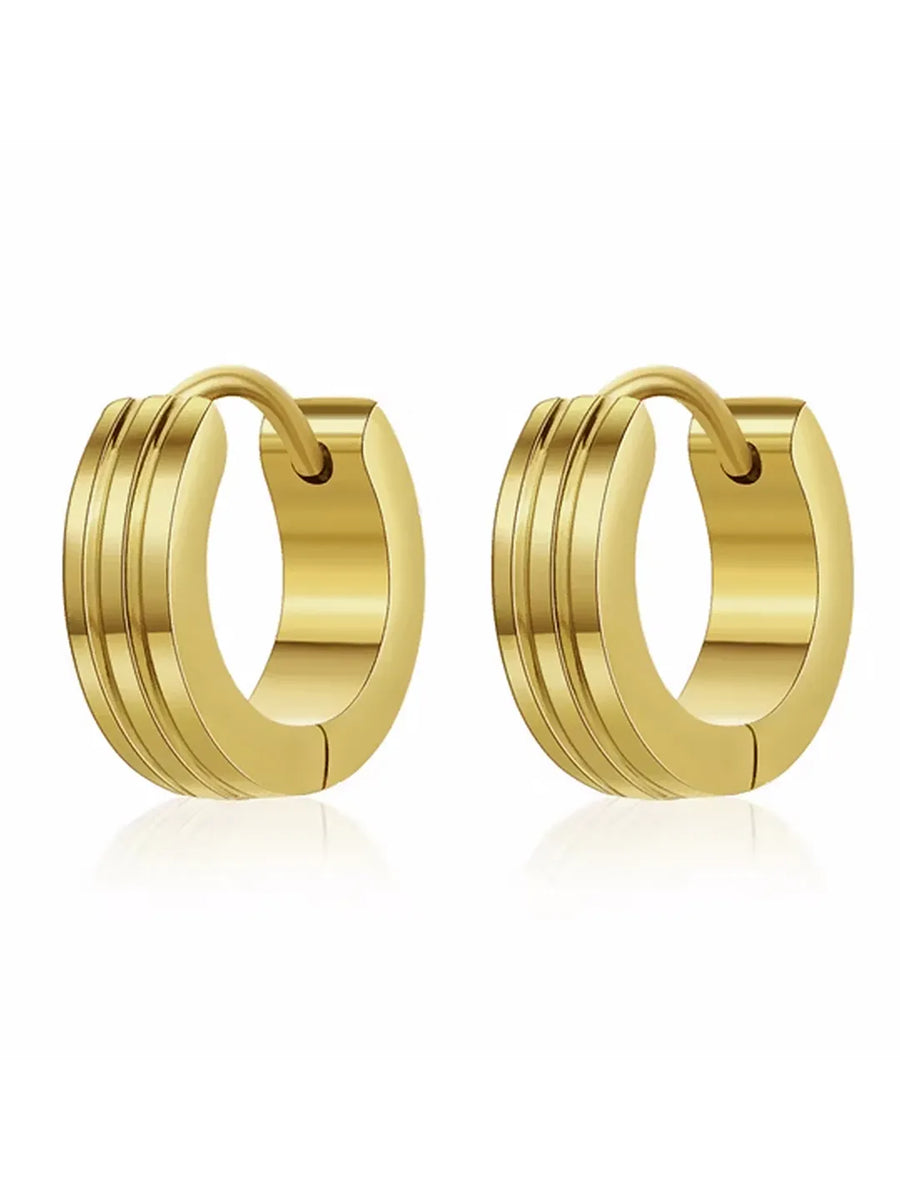 Modern Textured Hoop Earrings for Women