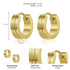 Iconic Earrings for the Modern Gentleman - Gold