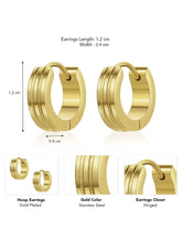 Modern Textured Hoop Earrings for Women