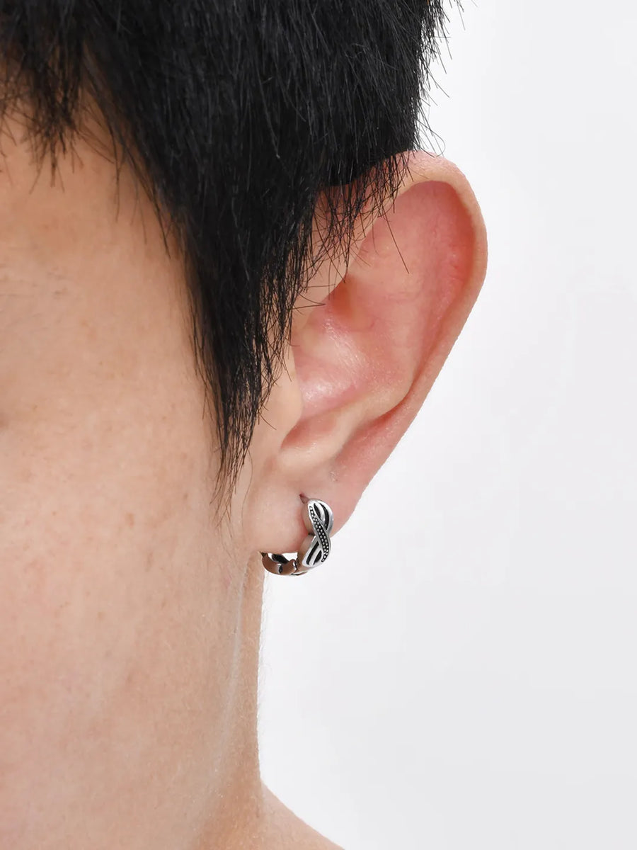 Statement Earrings for the Modern Man - Silver