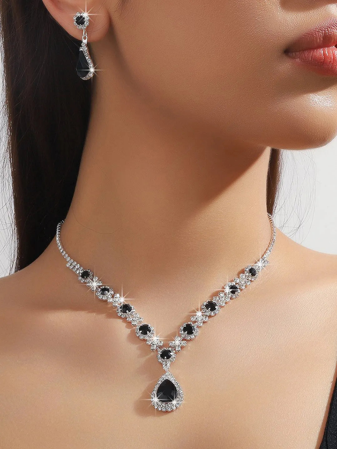 Glam Glow Crystal & CZ  Earring Set