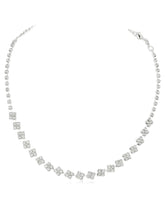 Square CZ Design Necklace Set for Women