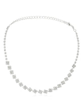 Square CZ Design Necklace Set for Women
