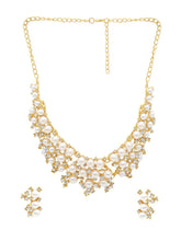 Royal Pearl Cluster Necklace Set