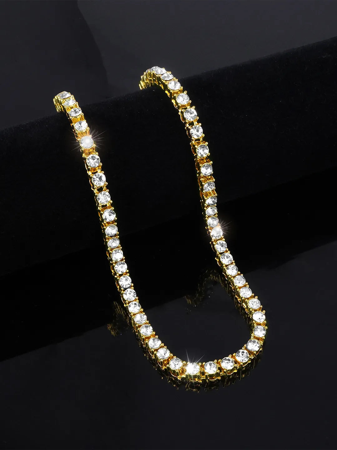 Dazzling Crystal Tennis Necklace