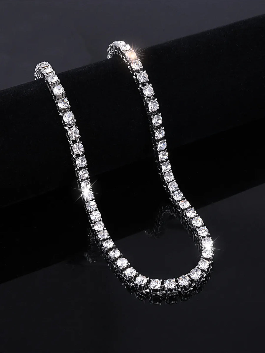 Dazzling Crystal Tennis Necklace