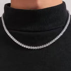 Dazzling Crystal Tennis Necklace