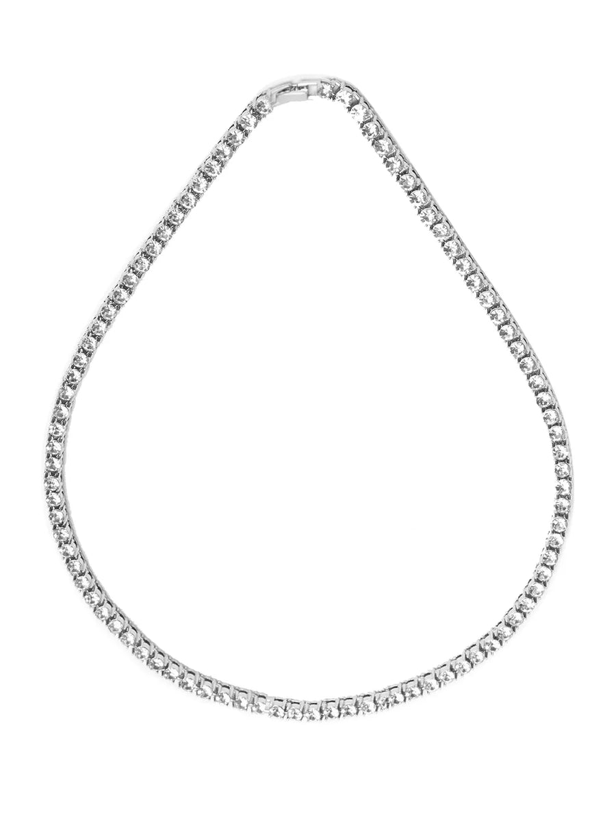 Dazzling Crystal Tennis Necklace