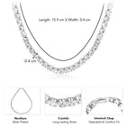 Dazzling Crystal Tennis Necklace