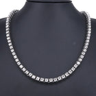 Dazzling Crystal Tennis Necklace - Silver