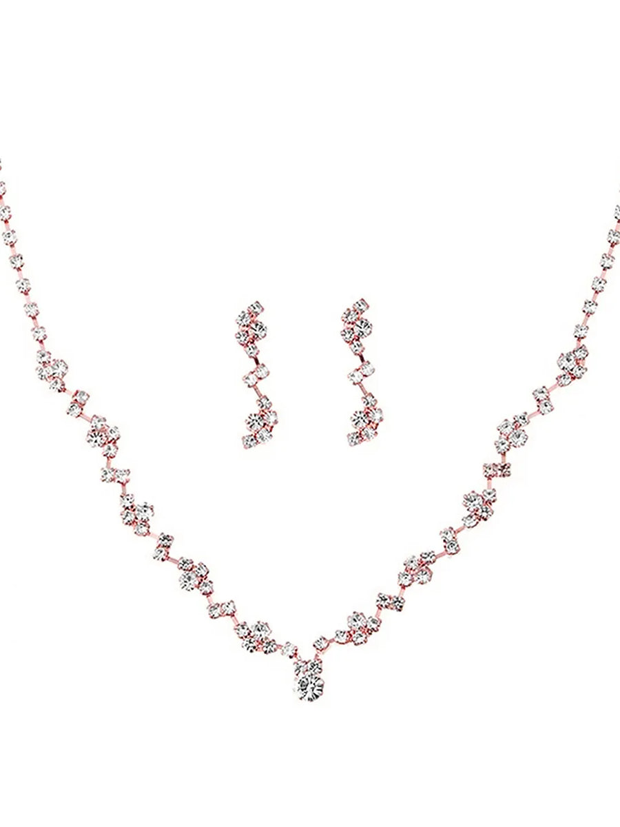 Floral Dream Crystals Necklace Set